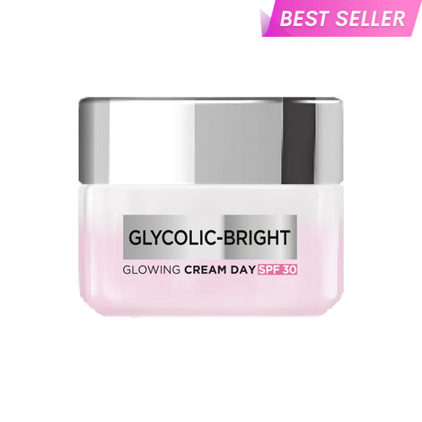 Buy L'Oreal Paris Glycolic Bright Day Cream with SPF 17, 15 ml |Skin Brightening & Visibly Minimizes Spots For Even Glowing Skin-Purplle