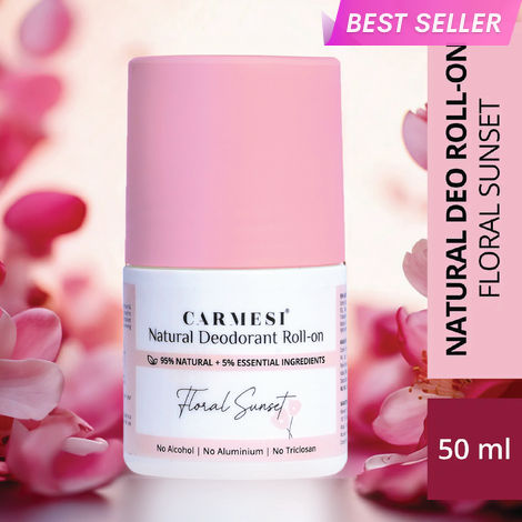 Buy Carmesi Natural Deodorant Roll-on - Floral Sunset,50 ml-Purplle