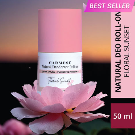 Buy Carmesi Natural Deodorant Roll-on - Floral Sunset,50 ml-Purplle