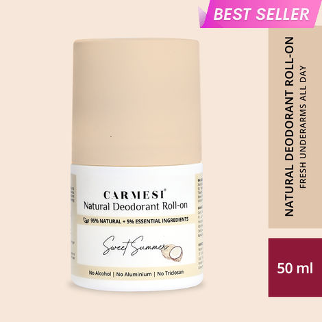 Buy Carmesi Natural Deodorant Roll-on - Sweet Summer-Purplle