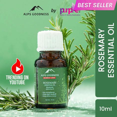 Buy Alps Goodness Pure Essential Oil - Rosemary (10ml) | Essential oil for Hair & Skin | Paraben Free, Fragnance Free, Mineral Oil Free | Healthy Hair Growth | Fights Acne-Purplle