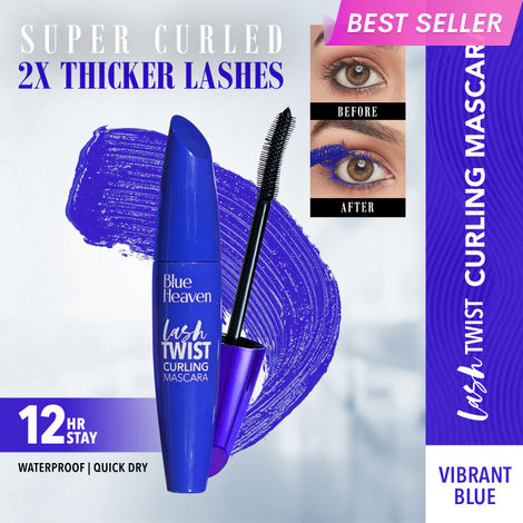 Buy Blue Heaven Lash Twist Curling Mascara, Vibrant Blue, 12 ml-Purplle
