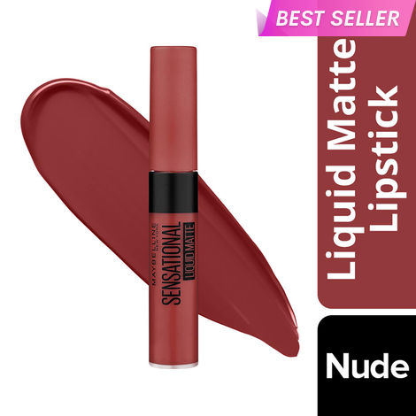 Buy Maybelline New York Lipstick, Matte Finish, Non-Sticky and Non-Drying, Sensational Liquid Matte, Made Easy, 7 ml-Purplle