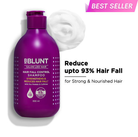 Buy BBLUNT Hair Fall Control Shampoo with Pea Protein & Caffeine for Stronger Hair - 300 ml-Purplle