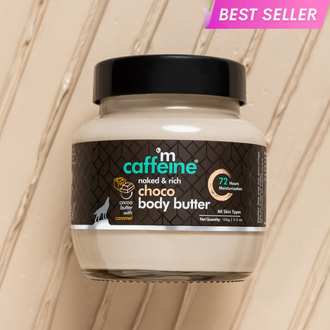 Buy mCaffeine Choco Body Butter| Cocoa and Shea Butter | Deep Moisturizing, Reduces Stretch Marks and Heals Dry Skin | Upto 72 hours of Moisturization | 100 gm-Purplle