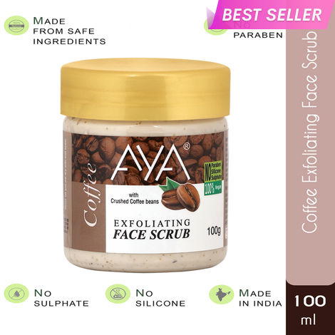 Buy AYA Coffee Exfoliating Face Scrub, 100 ml | No Paraben, No Silicone, No Sulphate |-Purplle