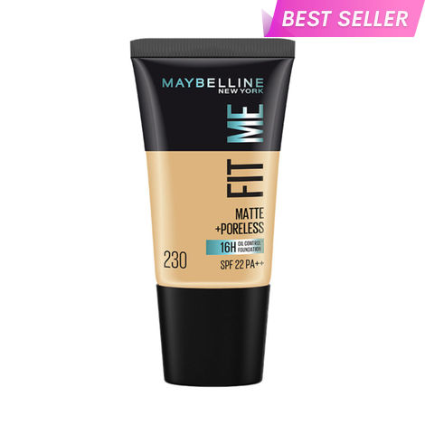 Buy Maybelline New York Fit Me Matte+Poreless Liquid Foundation Tube - Natural Buff 230 (18 ml)-Purplle