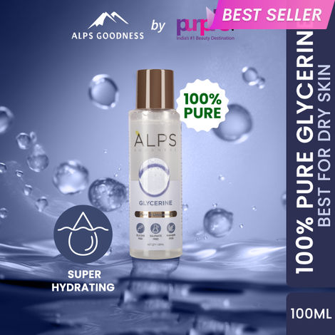 Buy Alps Goodness 100% Pure Glycerine (100ml) | Super Hydrating - Best For Dry Skin | Silicon-Free, Paraben Free | Vegan | For Both Hair & Skin-Purplle