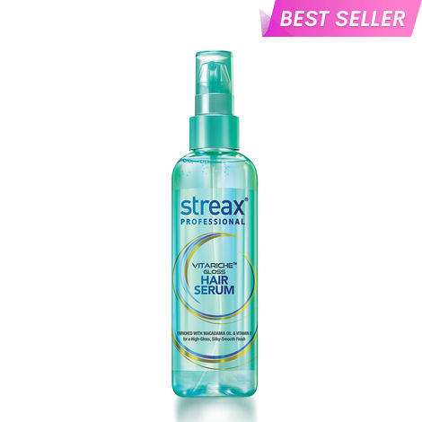 Buy Streax Professional Vitariche Gloss Hair Serum For Women| With Vitamin E & Macadamia Oil | For All Hair Types| 45 ml-Purplle