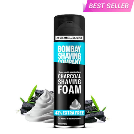 Buy Bombay Shaving Company Charcoal Shaving Foam, 428 ml (43% extra)-Purplle