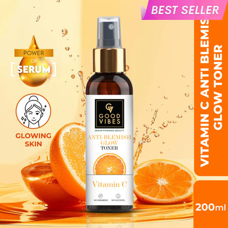 Buy Good Vibes Anti Blemish Glow Toner Vitamin C | Spotless, Brightening, Depigmentation (200 ml)-Purplle