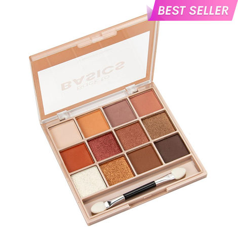Buy MARS 12 Shades Back to Basics Eyeshadow Palette with Free Applicator | Matte | Shimmer | Beginner Friendly & Long Lasting Eye Shadow Palette (14.4 gm) (Shade-02)-Purplle