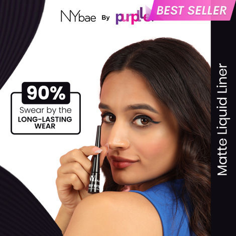 Buy NY Bae Truly Matte Liquid Eyeliner | Quick Dry | Waterproof | Long Lasting | Smudgeproof Eye Makeup | Bold Black (4.5ml)-Purplle
