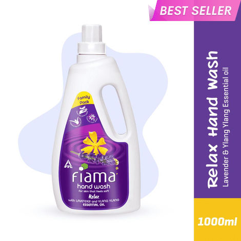 Buy Fiama Relax Moisturizing hand wash, Lavender and Ylang Ylang, 1000ml refill pack-Purplle