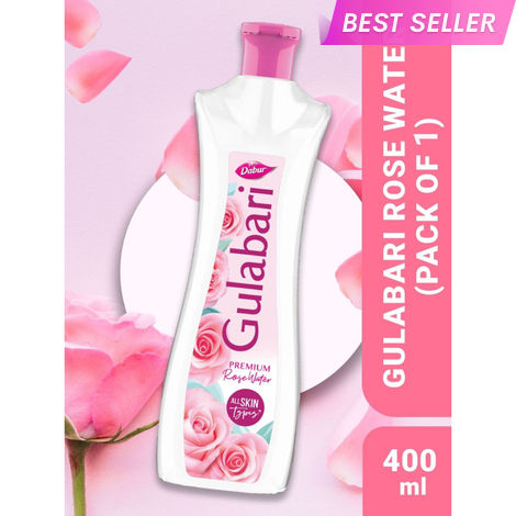Buy Dabur Gulabari Premium Rose Water - 400 ml | With No Paraben | Cleanses, Hydrates & Moisturises Skin | Balances & Restores Skin's pH Levels | For All Skin Types-Purplle