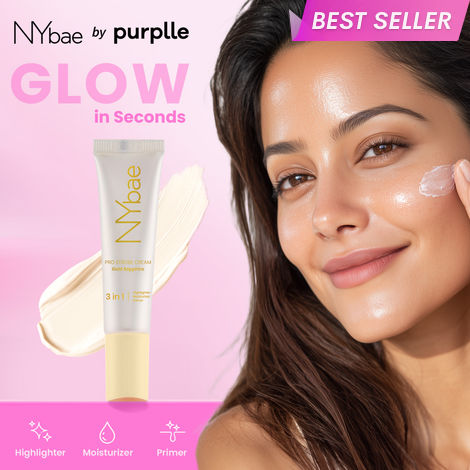 Buy NY Bae PRO Strobe Cream - Gold Sapphire (12 gm) | Primer + Highlighter + Moisturizer | Dewy Makeup | Glowing Korean Skin | Best Suited For Normal To Dry Skin-Purplle