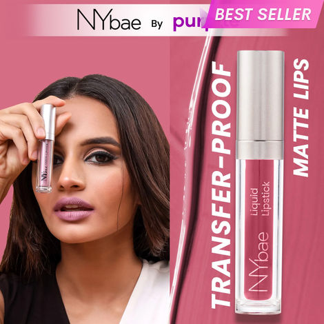 Buy NY Bae Confessions Liquid Lipstick - Her Wonderland 7 (4.5 ml) | Matte Lipstick | Mauve Shade | Moisturizing | Long Lasting | Transfer Proof-Purplle