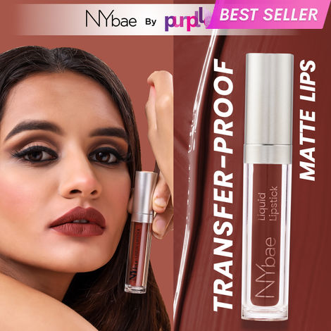 Buy NY Bae Confessions Liquid Lipstick | Lip & Cheek Tint | Brown Lipstick | Matte Finish | Long Lasting - Snuggle Secrets 15 (4.5 ml)-Purplle