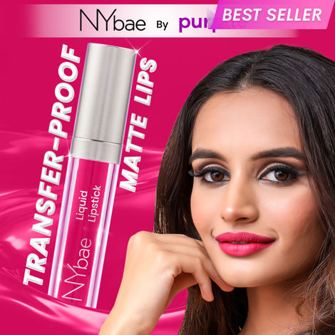 Buy NY Bae Confessions Liquid Lipstick - Bonfire 3 (4.5 ml) | Matte Lipstick | Pink Shade | Moisturizing | Long Lasting | Transfer Proof-Purplle