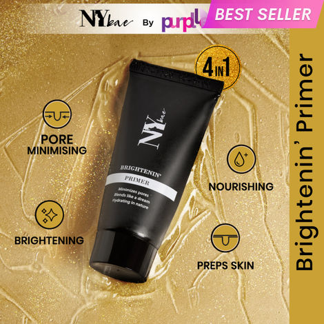 Buy NY Bae 4IN1 Brightenin' Primer (15g) | Bright Skin | Pore Minimising | Golden Glow | Long Lasting Makeup | Glowy Face Base-Purplle