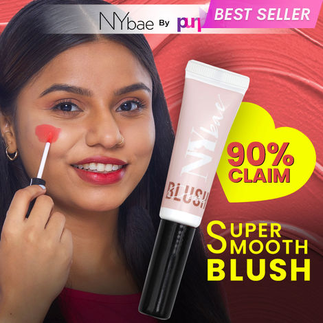 Buy NY Bae Creme Blush | Moisturizing | Liquid Cream Lip and Cheek Tint | Natural Korean Skin | Chirpy Peach 04 (10g)-Purplle