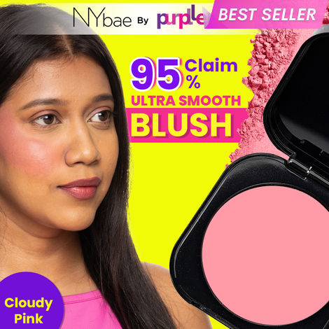 Buy NY Bae Sunset Skyline Blush - Cloudy Pink 02 (5 g) | Pink | Matte Finish | Rich Colour | Super Blendable | Multipurpose | Travel Friendly-Purplle