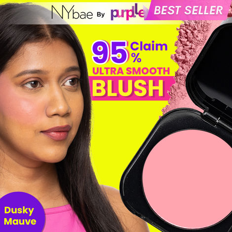 Buy NY Bae Sunset Skyline Blush - Dusky Mauve 01 (5 gm) | Mauve | Matte Finish | Rich Colour | Super Blendable | Multipurpose | Travel Friendly-Purplle