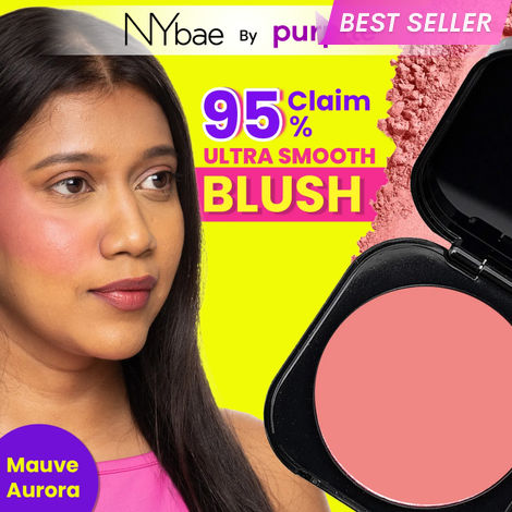 Buy NY Bae Sunset Skyline Blush - Mauve Aurora 04 (5 gm) | Mauve | Matte Finish | All Skin Types | High Colour Payoff | Easily Blendable | Lightweight | Multipurpose | Travel Friendly-Purplle