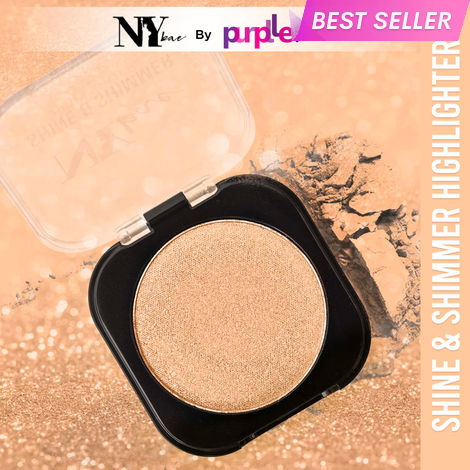 Buy NY Bae Shine & Shimmer Highlighter - Glow Gold 2 (5 g) | Gold | Rich Colour | Super Blendable | Multipurpose | Travel Friendly-Purplle
