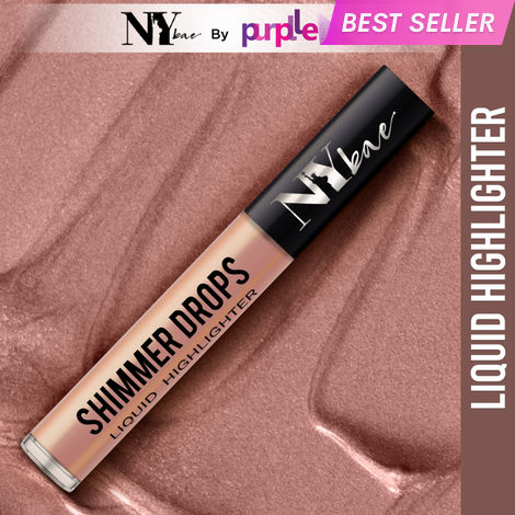 Buy NY Bae Shimmer Drops Liquid Highlighter - Rustic Rose 02 (3 ml)-Purplle