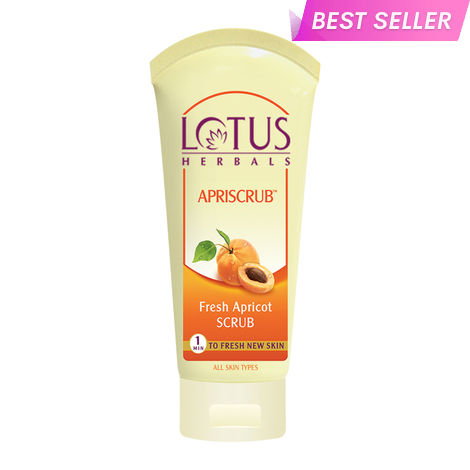 Buy Lotus Herbals Apriscrub Fresh Apricot Scrub | Natural Exfoliating Face Scrub | Chemical Free | For All Skin Types | 180g-Purplle