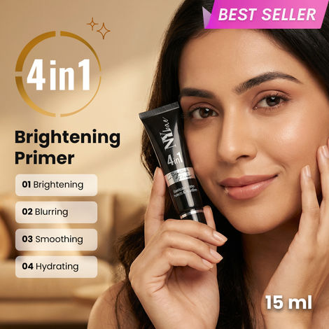 Buy NY Bae 4IN1 Brightenin' Primer (15 gm) | Bright Skin | Pore Minimising | Golden Glow | Long Lasting Makeup | Glowy Face Base-Purplle