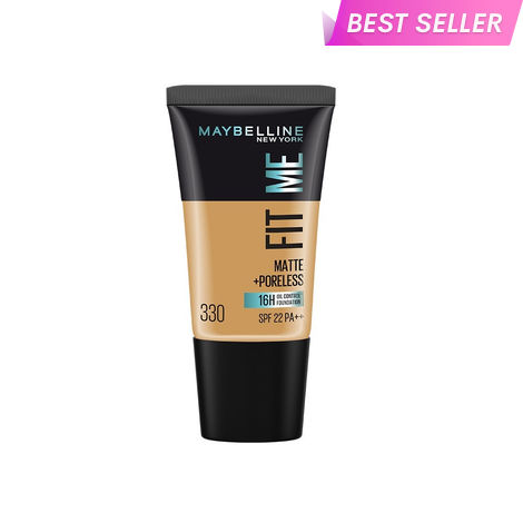 Buy Maybelline New York Fit Me Matte+Poreless Liquid Foundation Tube - Toffee 330 (18 ml)-Purplle