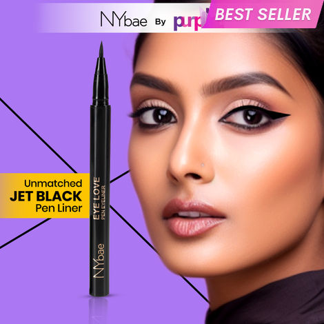Buy NY Bae Eye Love Pen Eyeliner | Smudgeproof | Quick Drying | Intensely Pigmented | 1 Stroke Application - Black Ink (1g)-Purplle