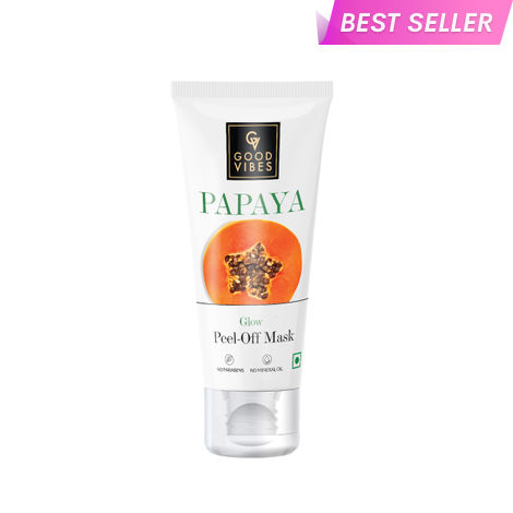 Buy Good Vibes Papaya Glow Peel Off Mask | Tan Removal Skin Lightening Hydrating | No Parabens No Sulphates No Mineral Oil (50 gm)-Purplle