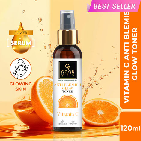 Buy Good Vibes Anti Blemish Glow Toner Vitamin C | Spotless, Brightening, Depigmentation (120 ml)-Purplle