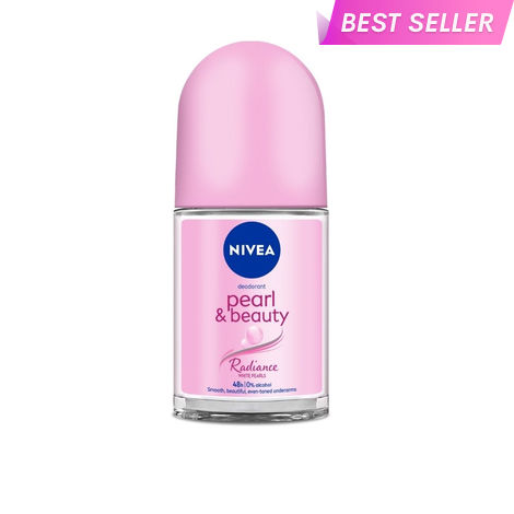 Buy Nivea Deo Roll-on- White Pearls & 0% Alcohol , for Smooth Underarms, 48H freshness and odour protection-Purplle