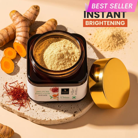 Buy Good Vibes Ubtan Insta Glow Powder | 100% Natural, No Preservatives, No Pesticides, No Parabens, No Silicones, No Sulphates, No Animal Testing (150 gm)-Purplle
