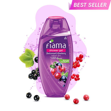 Buy Fiama Shower Gel Blackcurrant & Bearberry Body Wash With Skin Conditioners For Radiant Glow, 250ml Bottle-Purplle