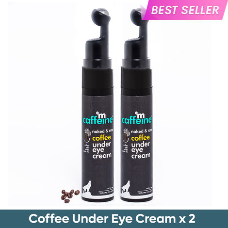 Buy mCaffeine Naked & Raw Coffee Under Eye Cream 15 ml (Pack of 2)-Purplle