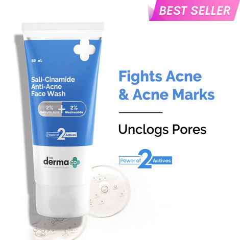 Buy The Derma co.Sali-Cinamide Anti-Acne Face Wash with 2% Salicylic Acid & 2% Niacinamide&nbsp;(80 ml)-Purplle