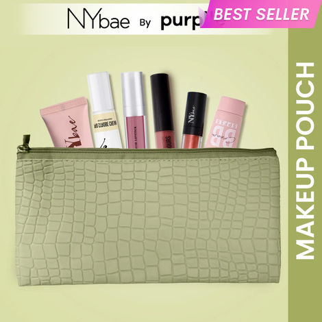 Buy NY Bae Travel Around Town Pouch | Travel Friendly | Multi Purpose Bag | Spacious - Pista Punch-Purplle