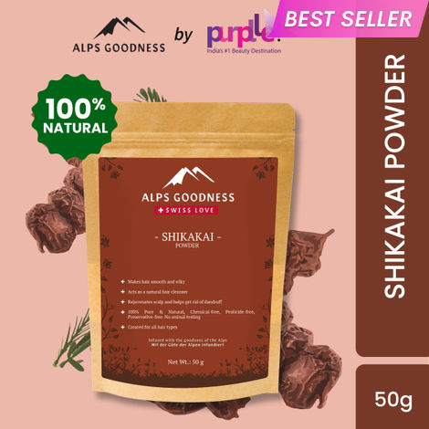 Buy Alps Goodness Powder - Shikakai (50 gm) | 100% Natural Powder | No Chemicals, No Preservatives, No Pesticides | Hair Mask for Smooth & Silky Hair| Hair Spa | Natural Hair Cleanser-Purplle