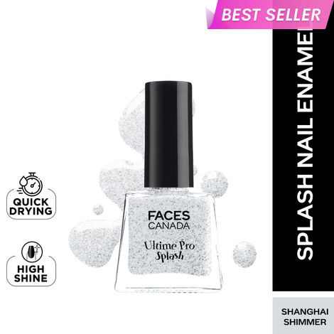 Buy FACES CANADA Ultime Pro Splash Mini Nail Enamel - Shanghai Shimmer 23 (5 ml) | Quick Drying | Glossy Finish | Long Lasting | No Chip Formula | High Shine Nail Polish For Women | No Harmful Chemicals-Purplle