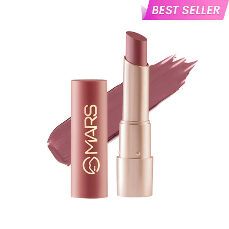 Buy MARS Creamy Matte Long Lasting Lipstick for Women | Creamy Lipstick | Single Swipe Application | Smooth & Light Weight (3.2 gm) (02-Zesty Zumba)-Purplle
