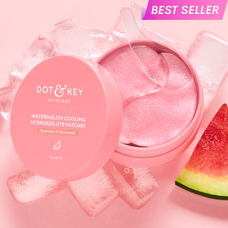 Buy Dot & Key Watermelon Cooling Hydrogel Eye Patches with Hyaluronic & Niacinamide - 60 Patches | For All Skin Types-Purplle
