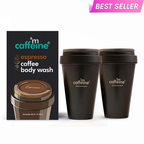 Buy mCaffeine Naked & Raw Coffee Espresso Body Wash - Pack of 2-Purplle