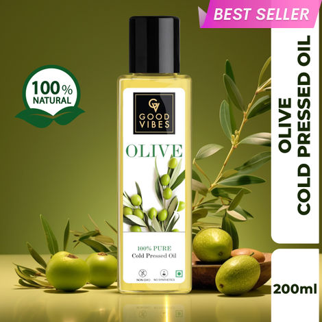 Buy Good Vibes 100% Pure Olive Carrier Oil Cold Pressed (200 ml)-Purplle