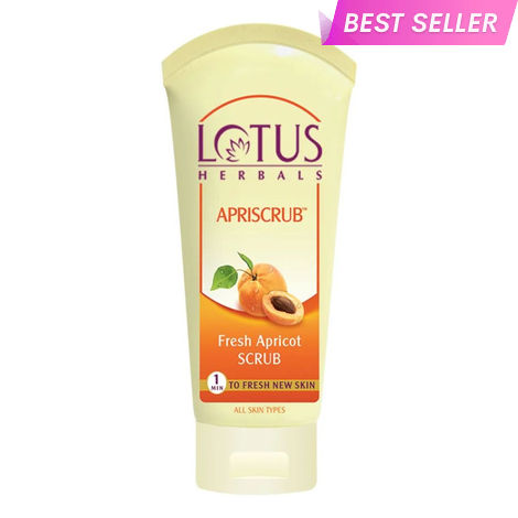 Buy Lotus Herbals Apriscrub Fresh Apricot Scrub | Natural Exfoliating Face Scrub | Chemical Free | For All Skin Types | 100g-Purplle