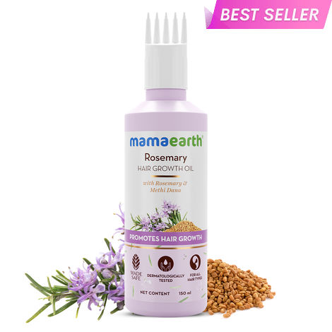 Buy Mamaearth Rosemary Hair Growth Oil with Rosemary & Methi Dana for Promoting Hair Growth - 150 ml-Purplle